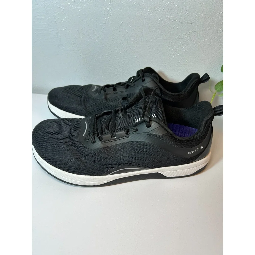 WHITIN Mens Athletic Sneakers Black‎ Lightweight Running Shoes EU 42
